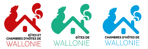 Gîtes et chambres d'hôtes de Wallonie - différents logos